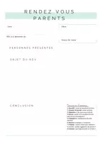 Aperçu - Outils du professeur - RDV parents - Page de couverture