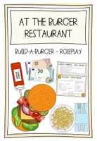 Vorschau - Arbeitsblätter - At the burger restaurant - Build a burger Roleplay - Deckblatt