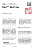 anteprima - Esercizi - Scheda didattica sull'Antica Cina - Le Civiltà dei Fiumi - Pagina 1
