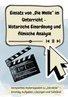 Vorschau - Arbeitsblätter - ,,Die Welle”- Historische Einordnung und filmische Analyse - Deckblatt