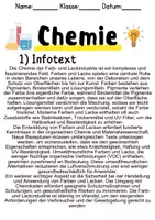 Vorschau - Unterrichtsreihen - Chemie der Farb- und Lackindustrie – Informationen und - Seite 1