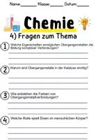 Vorschau - Unterrichtsreihen - Chemie der Übergangsmetalle – Informationen und Aufgaben - Seite 3