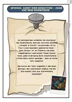 Vorschau - Arbeitsblätter - Mystery: Physik - Optik (Spiegel,Licht und Schatten-Jagd auf den Kunstdieb) - Seite 1