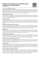 Aperçu - Feuilles d'exercices - Politique de transport dans le dilemme entre croissance et environnement - Page 1