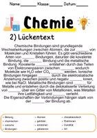 Vorschau - Unterrichtsreihen - Chemische Bindungen – Informationen und Aufgaben - Seite 1