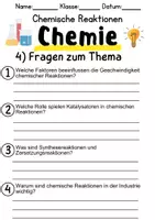 Vorschau - Unterrichtsreihen - Chemische Reaktionen – Informationen und Aufgaben - Seite 3