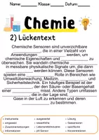 Vorschau - Unterrichtsreihen - Chemische Sensoren – Informationen und Aufgaben - Seite 1