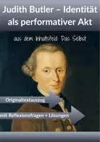 Vorschau - Arbeitsblätter - Judith Butler - Identität als performativer Akt - Deckblatt