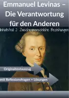 Vorschau - Arbeitsblätter - Emmanuel Levinas - Die Verantwortung für den Anderen - Deckblatt