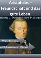 Vorschau - Arbeitsblätter - Aristoteles - Freundschaft und das gute Leben - Deckblatt