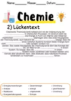 Vorschau - Unterrichtsreihen - Chemische Thermodynamik Informationen und Aufgaben - Seite 1