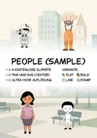Vorschau - selbst erstellte Cliparts/Grafiken - Menschen (Testpaket) - ClipArt Paket - Deckblatt