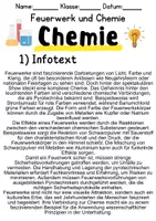 Vorschau - Unterrichtsreihen - Feuerwerk und Chemie Informationen und Aufgaben - Deckblatt