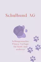 Vorschau - Mal- und Bastelvorlagen - Schulhund-AG - Vorlage für Pfoten-Points - Deckblatt