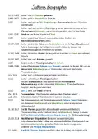 Vorschau - Arbeitsblätter - Ausführlicher Lebenslauf Martin Luther - Deckblatt