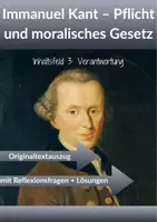 Vorschau - Arbeitsblätter - Kant - Pflicht und Moral - kategorischer Imperativ - Deckblatt