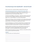 Vorschau - Arbeitsblätter - Hannah Arendt - Verantwortung in der Gesellschaft - Seite 1