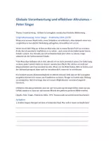 Vorschau - Arbeitsblätter - Peter Singer - Globale Verantwortung und effektiver Altruismus - Seite 1