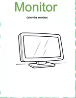 Vista previa - Hojas de trabajo - Kindergarten Computer Parts Activities Learn the Basics - página 2