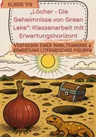 Vorschau - Klassenarbeiten - „Löcher - Die Geheimnisse von Green Lake“ Klassenarbeit mit Erwartungshorizont - Deckblatt