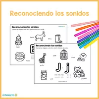 Vista previa - Hojas de trabajo - Reconociendo los sonidos - Portada