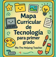 Vista previa - Para docentes: organización, planificación y formación - Tecnología 1er grado Mapa Curricular Estrategias Editable - Portada