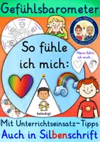 Vorschau - Arbeitsblätter - Stimmungsbarometer "Heute bin ich ..." DREHSCHEIBE - Deckblatt