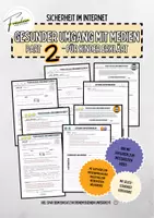 Vorschau - Arbeitsblätter - Gesunder Umgang mit Medien - Teil 2 📵👨👩👧👦🧘 - Deckblatt