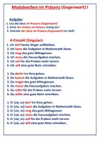 Vorschau - Arbeitsblätter - Modalverben (Grammatik Präsens und Präteritum) - Seite 2
