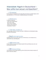 Vorschau - Arbeitsblätter - Arbeitsblatt_Regeln_in_Deutschland - Deckblatt