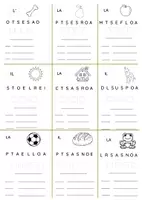 anteprima - Esercizi - Training cognitivo, riordina le lettere - Pagina di copertina