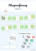 Vorschau - Spiele - Mengenerfassung Domino-Spiel (Mathe Klasse 1) - Deckblatt