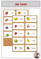 Vorschau - Spiele - Obst: Domino - Deckblatt