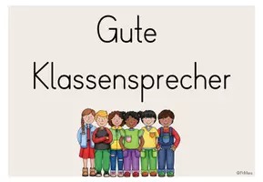 Vorschau - Poster - Klassensprecher - Aushänge zur Aufgaben, Eigenschaften & Wahl - Seite 1