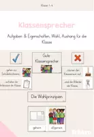 Vorschau - Poster - Klassensprecher - Aushänge zur Aufgaben, Eigenschaften & Wahl - Deckblatt