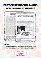 Vorschau - Stundenentwürfe - Einstiegsstunde Inhaltsangabe: Der Zahnarzt (Hebel) - Deckblatt
