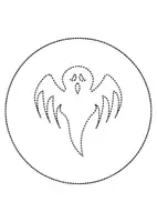 Vorschau - Mal- und Bastelvorlagen - runde Prickelbilder / Fensterbilder Thema Gespenster - Grundschule - Bastelvorlagen - Seite 2