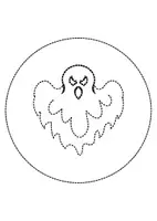 Vorschau - Mal- und Bastelvorlagen - runde Prickelbilder / Fensterbilder Thema Gespenster - Grundschule - Bastelvorlagen - Seite 3