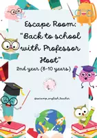 Vista previa - Juegos / Gamificación - BACK TO SCHOOL WITH PROFESSOR HOOT ESCAPE ROOM (8-10 YEARS) - página 1