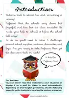 Vista previa - Juegos / Gamificación - BACK TO SCHOOL WITH PROFESSOR HOOT ESCAPE ROOM (8-10 YEARS) - página 3