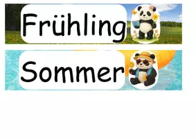 Vorschau - Bildkarten - Kalender Pandaklasse - Seite 1