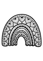 Vorschau - Mal- und Bastelvorlagen - Mandalas Thema Regenbögen - Grundschule - Bastelvorlagen - Seite 1