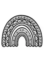 Vorschau - Mal- und Bastelvorlagen - Mandalas Thema Regenbögen - Grundschule - Bastelvorlagen - Seite 3