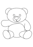 Vorschau - Mal- und Bastelvorlagen - Prickelbilder / Fensterbilder Thema Teddybären - Grundschule - Bastelvorlagen - Seite 3