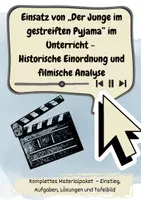 Vorschau - Arbeitsblätter - Der Junge im gestreiften Pyjama - historische/ filmische Analyse - Deckblatt