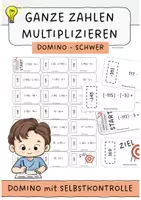 Vorschau - Spiele - Domino - Ganze Zahlen multiplizieren - Schwierigkeit: Schwer - Deckblatt