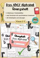 Vorschau - Arbeitsblätter - Alphabet/ ABC - Übungsheft/ Stationenlernen (Klasse 2-3) #schulstartbyextraklasse - Deckblatt