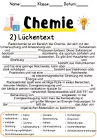 Vorschau - Unterrichtsreihen - Radiochemie und Radioaktivität Informationen und Aufgaben - Seite 1