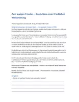Vorschau - Arbeitsblätter - Kant - Zum ewigen Frieden - Seite 1