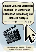 Vorschau - Arbeitsblätter - Das Leben des Anderen - Historische Einordnung/ filmische Analyse - Deckblatt